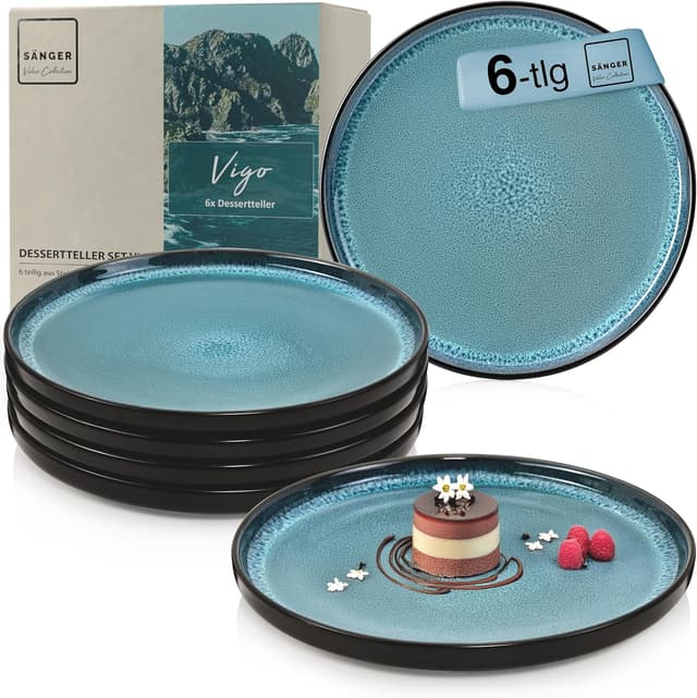 Imagen de SÄNGER Vigo Dessertteller 6er Set Blau en OfertitasTOP