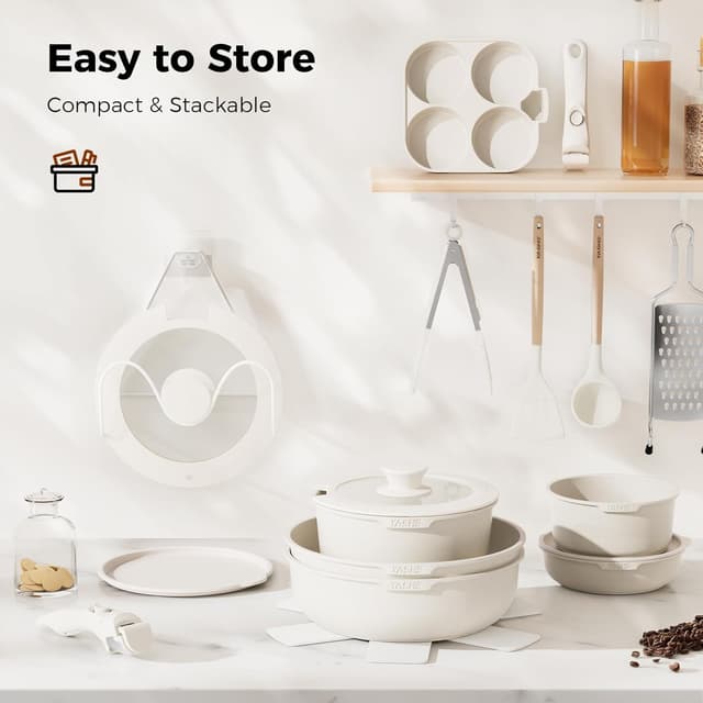 Thumbnail 4 de YASHE batería de cocina antiadherente de 20 piezas