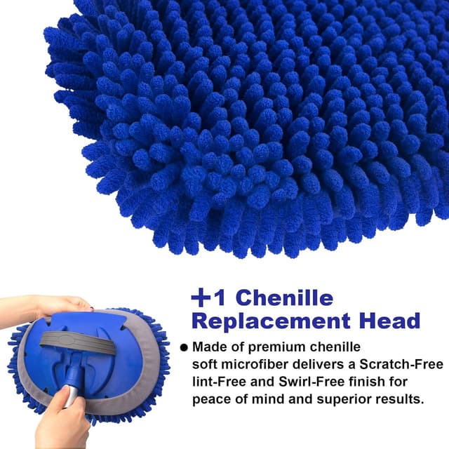 Thumbnail 4 de Car Wash Brush 160cm Microfibre Mop Heads