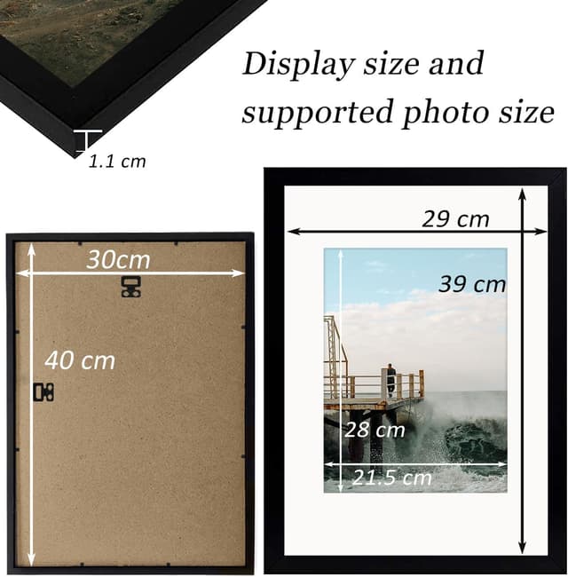 Detalle 2 de RUN HELIX Wooden 30x40 Picture Frame