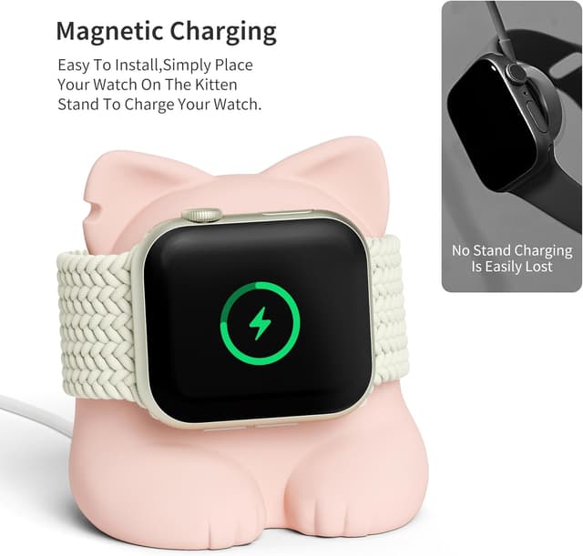 Detalle 2 de ELETIUO Watch Charger Stand, Pink