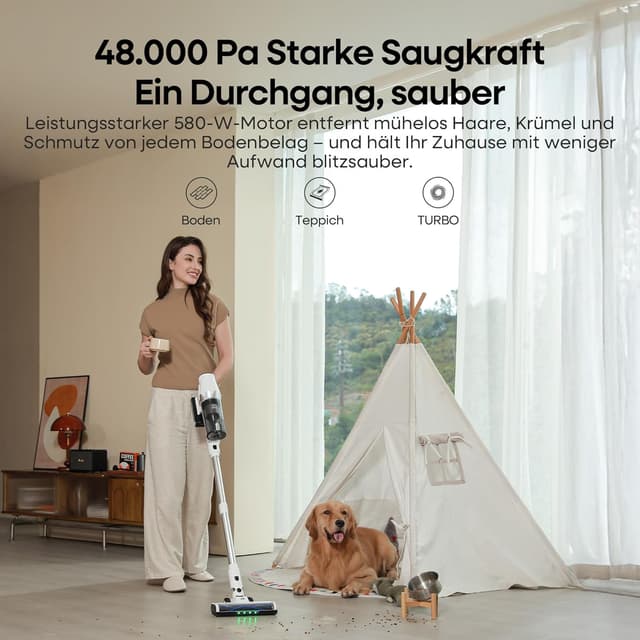 Detalle 2 de ElecKeys K20 Akkustaubsauger 48000 Pa