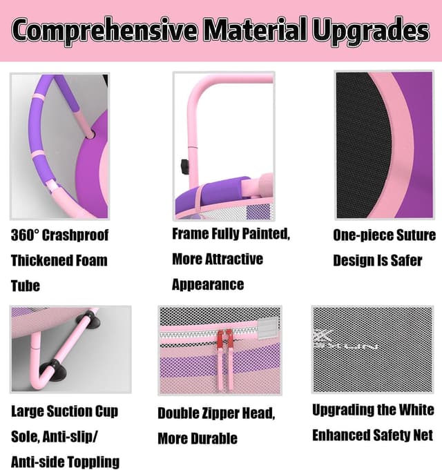 Thumbnail 4 de LANGXUN 60" Trampoline for Kids 🤸