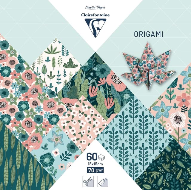Imagen de Clairefontaine 95372C Papier Origami 60 feuilles en OfertitasTOP