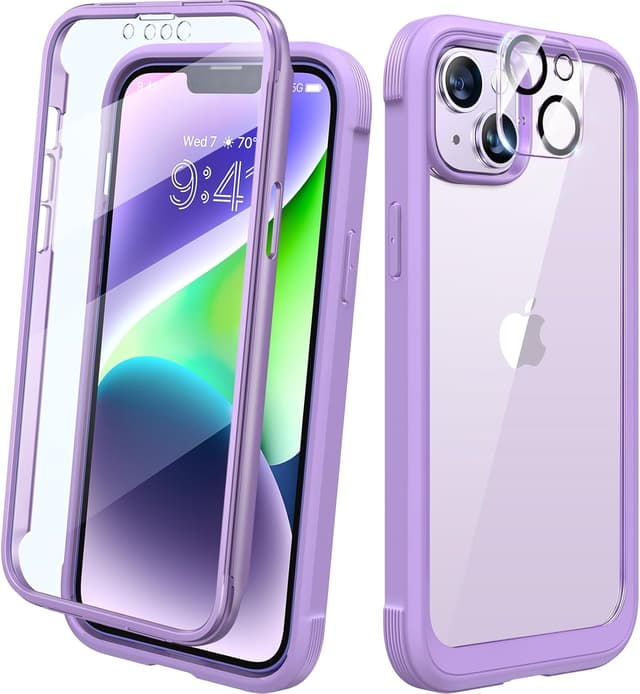 Imagen de Diaclara iPhone 14 6.1-inch Full-Body Case with Screen Protector en OfertitasTOP