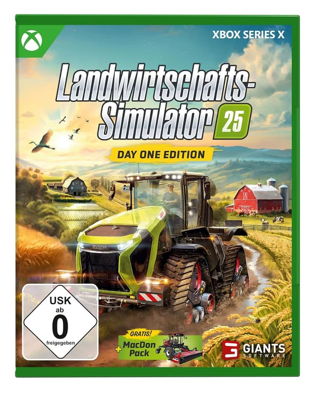 Detalle de Landwirtschafts-Simulator 25: Day One Edition (XBX) – mit MacDon-Pack und New Holland CR 11 Gold Edition