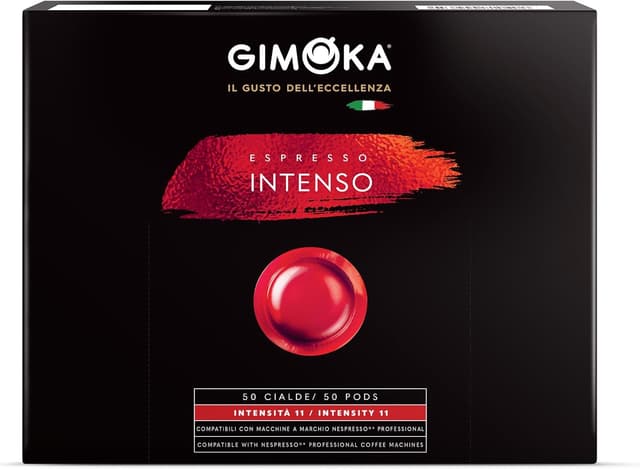 Detalle de Gimoka 50 capsule compatibili Nespresso Professional* Zenius e Gemini Pro (Intensità 11) – Gusto Intenso