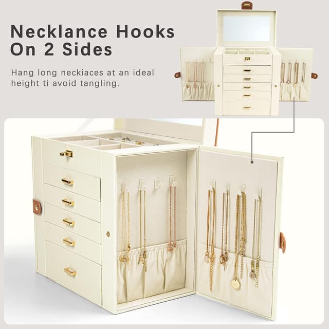 Detalle de KAMIER Schmuckkasten 26,5 x 16,5 x 29 cm