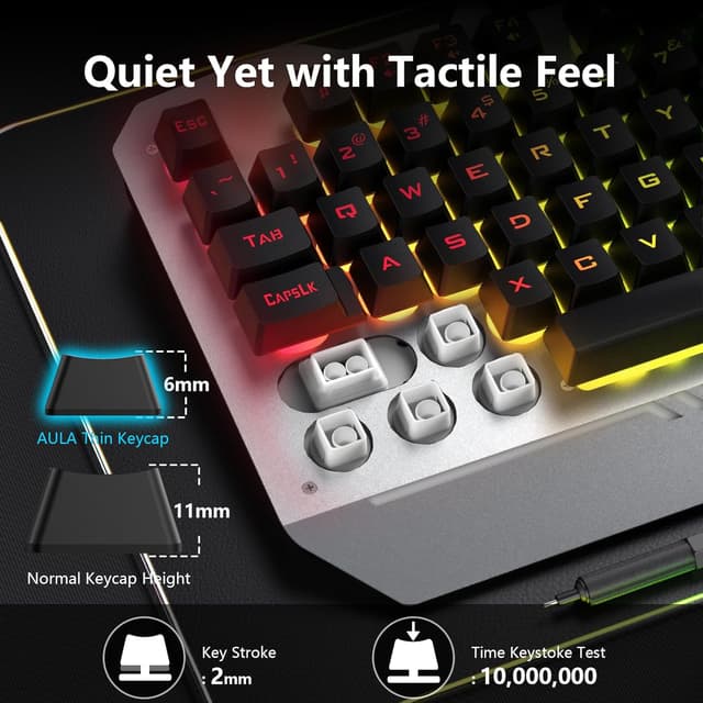 Thumbnail 6 de AULA T102 104-Key Gaming Keyboard