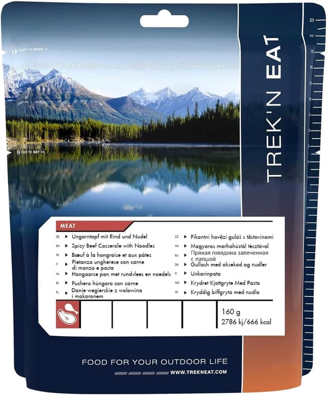 Imagen de TREK'N EAT Bœuf hongrois et pâtes lyophilisées en OfertitasTOP