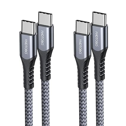 Detalle de CABLE USB C a C 2M 60W PD 3.0 - Carga Rápida 🔌