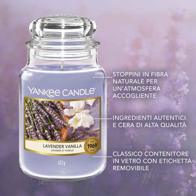 Detalle 2 de Yankee Candle Lavanda Vaniglia 150 h 🕯