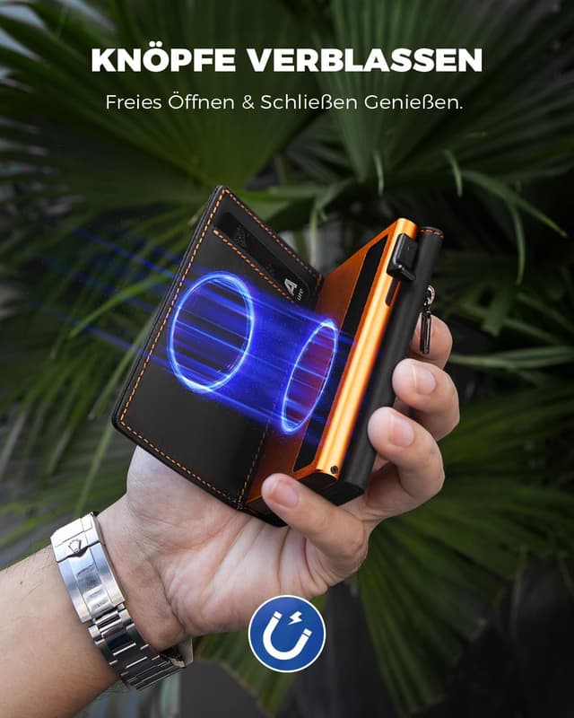 Thumbnail 1 de DODENSHA MagSnap Slim Wallet Herren