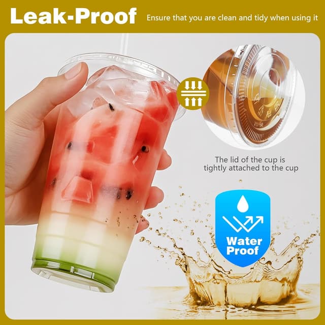 Detalle de Charmount 24 oz Clear Plastic Cups 🥤