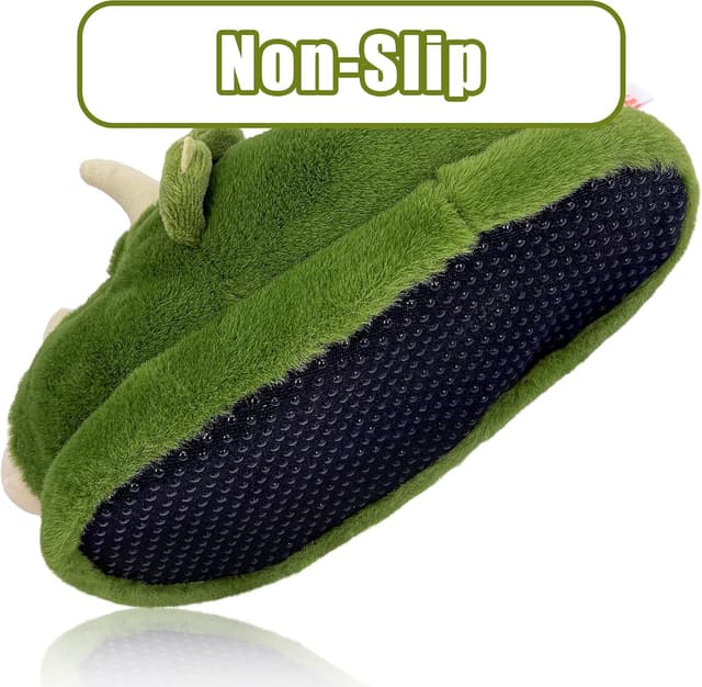 Detalle de Dream Bridge Kids Winter Sherpa Fleece House Slippers (Borg Slip-ons) – Animal Designs