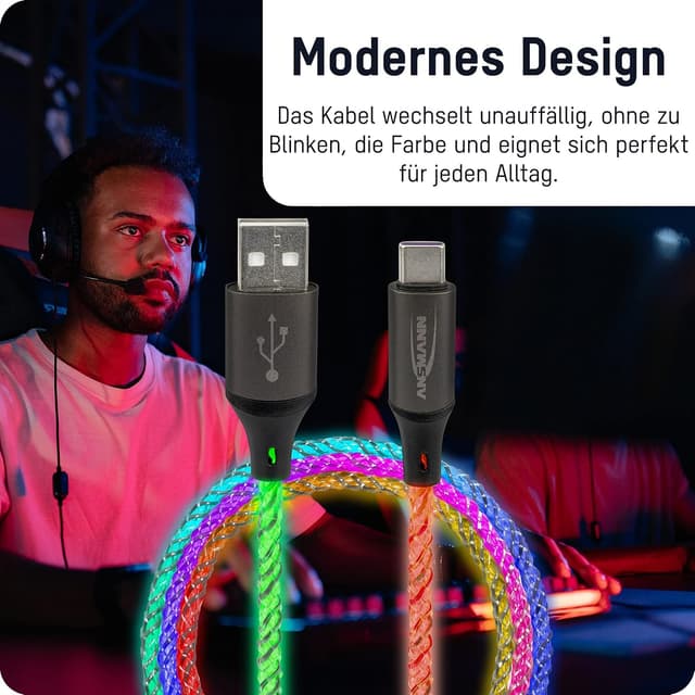 Thumbnail 2 de Ansmann USB‑A auf USB‑C Ladekabel