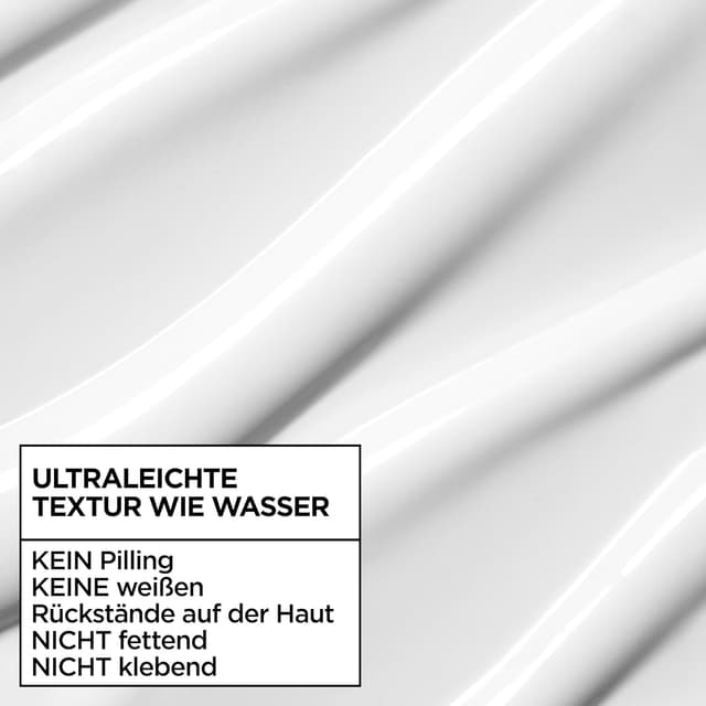 Detalle de Garnier Ambre Solaire Super UV UV-Water-Fluid LSF 50 – erfrischende Sonnencreme für das Gesicht, Dry-Touch, unsichtbares Finish, 40 ml