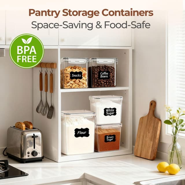 Thumbnail 4 de ComSaf Sugar Flour Containers Set of 3 ⚙