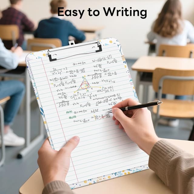 Detalle de Klemmbrett A4 Letter mit Metallklammer