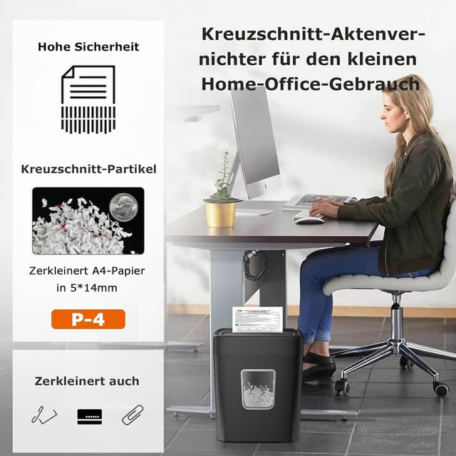 Detalle 2 de Bonsaii C261-C Aktenvernichter 8 Blatt 🗑