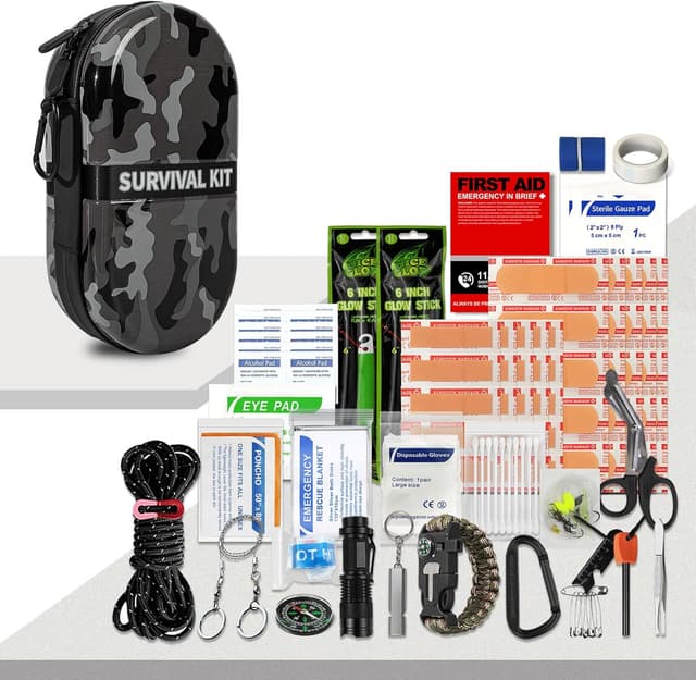 Detalle de Waterproof survival first aid kit 4.8 x 2.4