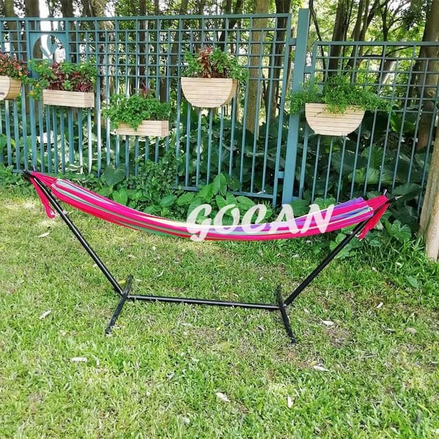 Thumbnail 6 de GOCAN Brazilian Double Hammock 2 Person Extra Large (220x160cm, 300kg) Rainbow XXL