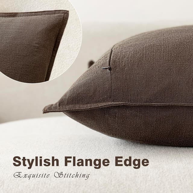 Thumbnail 2 de Foindtower 20 x 20 Inch Linen Throw Pillow Covers 🛋