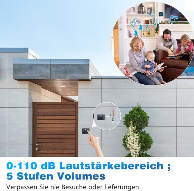 Thumbnail 4 de Satisure Doorbell Set estensione radio 110 dB