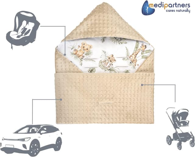 Thumbnail 5 de Medi Partners Coperta neonato 85x85 cm per passeggino