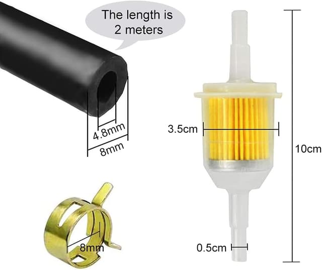 Detalle 2 de Benzinschlauch Kit mit 2 m Kraftstoffleitung