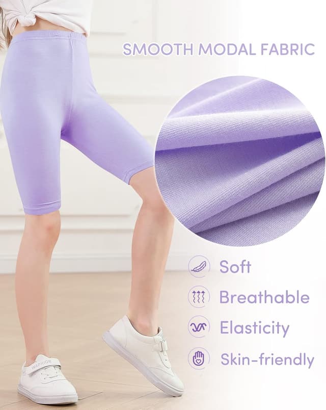 Thumbnail 3 de Adorel Leggings Corti Bambina confezione 4