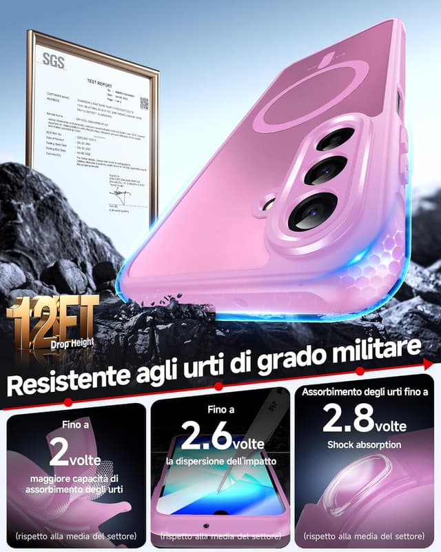 Detalle de LeYi A17 5G cover magnetica rosa