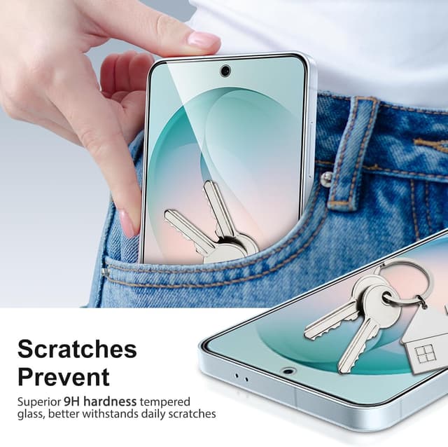 Detalle de SPARIN Screen Protector for Samsung Galaxy S26 with tempered glass and camera lens protectors