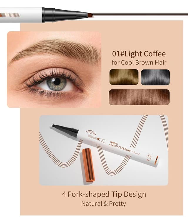 Detalle 2 de Magischer Microblading Augenbrauenstift 2er Set