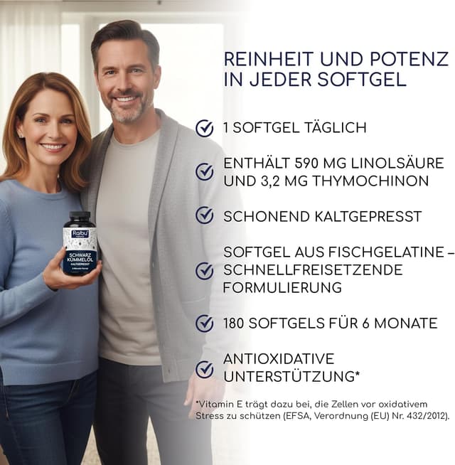 Thumbnail 2 de Schwarzkümmelöl Kapseln 1000 mg 180 Softgels