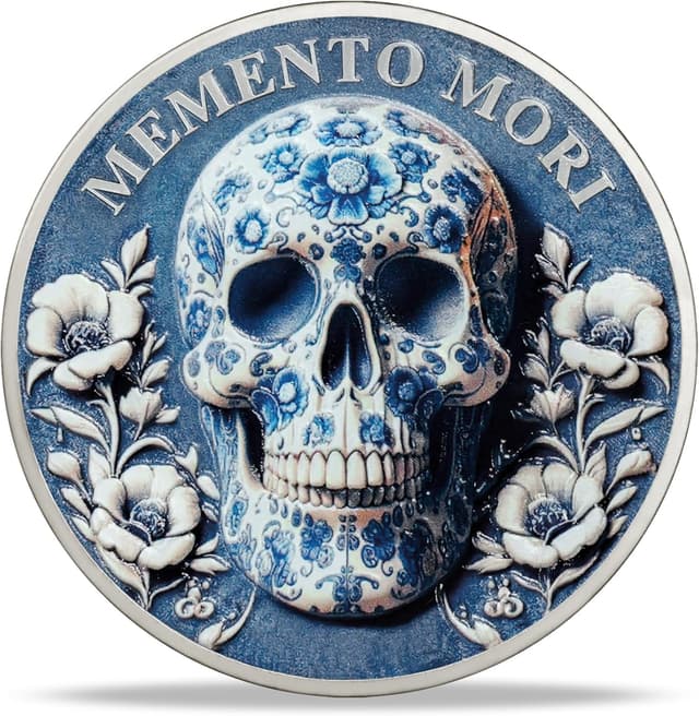 Thumbnail 1 de Memento Mori Münze Carpe Diem 1,57 Zoll