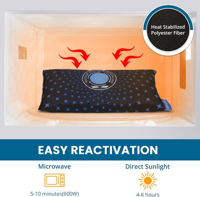 Detalle de Gizmolet déshumidificateur pour voiture avec gel de silice et hygromètre digital (2 × 500 g)