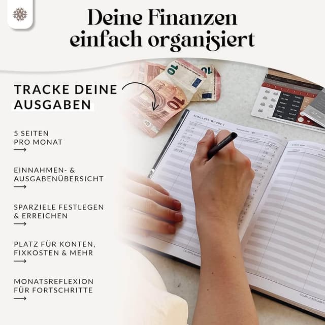 Detalle 2 de Lebenskompass Pracht Budgetplaner für 12 Monate