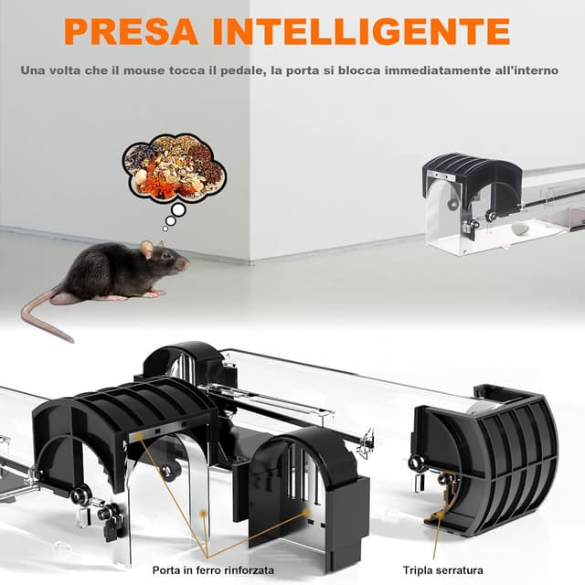 Thumbnail 4 de Trappola per Topi Vivi 31x8x7 cm