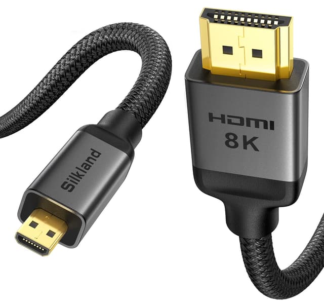 Detalle de Silkland 8K Micro HDMI auf HDMI 0,3 m