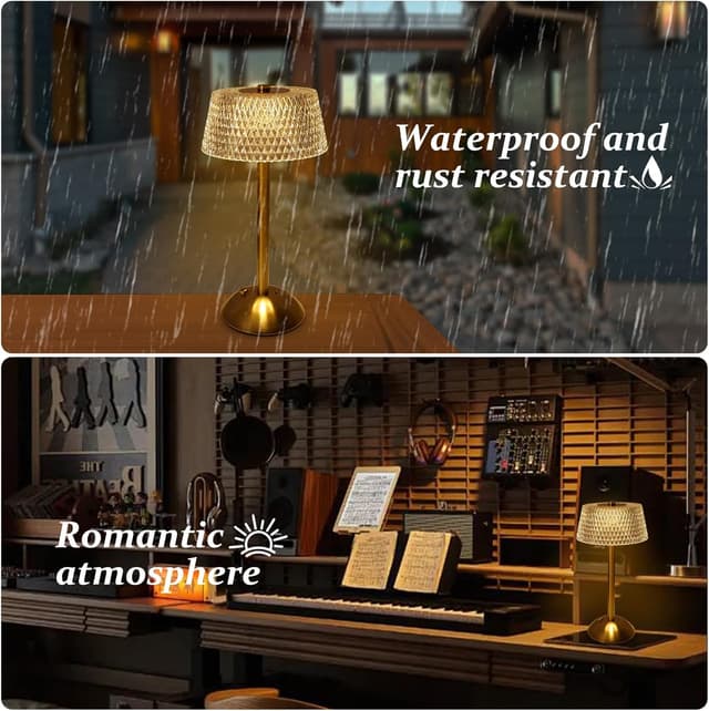 Thumbnail 6 de Starhot rechargeable cordless touch table lamp with USB-C charging and 3 dimmable modes