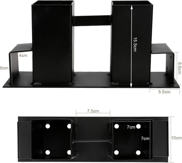 Detalle 2 de Randaco Holzstapelhilfe 4er Set für Brennholz