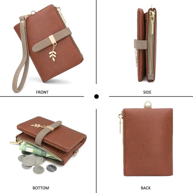 Thumbnail 4 de GOUNNU Monedero RFID cuero PU 12 cm