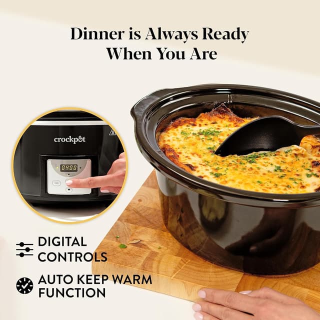 Detalle 2 de Crockpot CSC113 3.5 L digital slow cooker 🍲