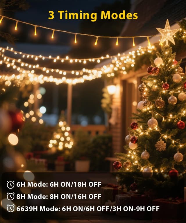 Detalle 2 de 600 Warm White LED fairy lights 60m