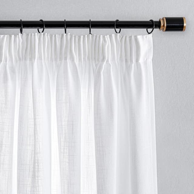 Imagen de MYSKY HOME Gardine 2er Set Weiß, 140 x 260 cm ⚙ en OfertitasTOP