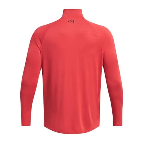 Thumbnail 4 de Under Armour UA Tech 2.0 1/2 Zip Camiseta de manga larga para hombre, camiseta con cremallera media de secado rápido, color rojo/negro