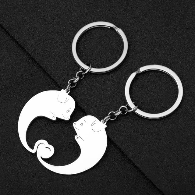 Thumbnail 2 de LONYOO llavero cerdo acero inoxidable 26x46 mm