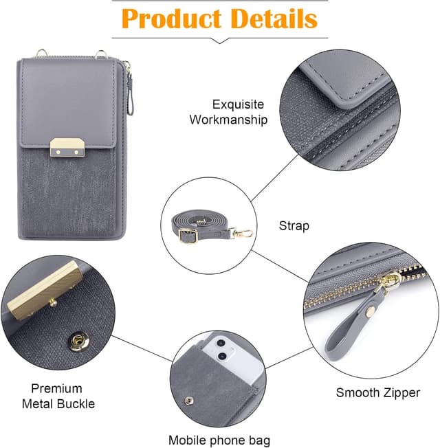 Detalle 2 de Aucuu Borsa a tracolla per cellulare 215 g