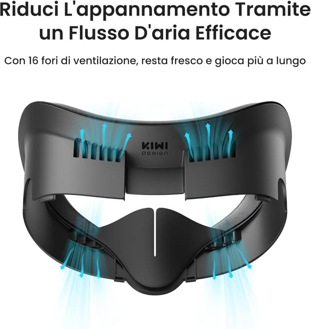Detalle de KIWI design V3 interfaccia facciale con 2 pad per Meta/Oculus Quest 3 (non per Quest 3S)
